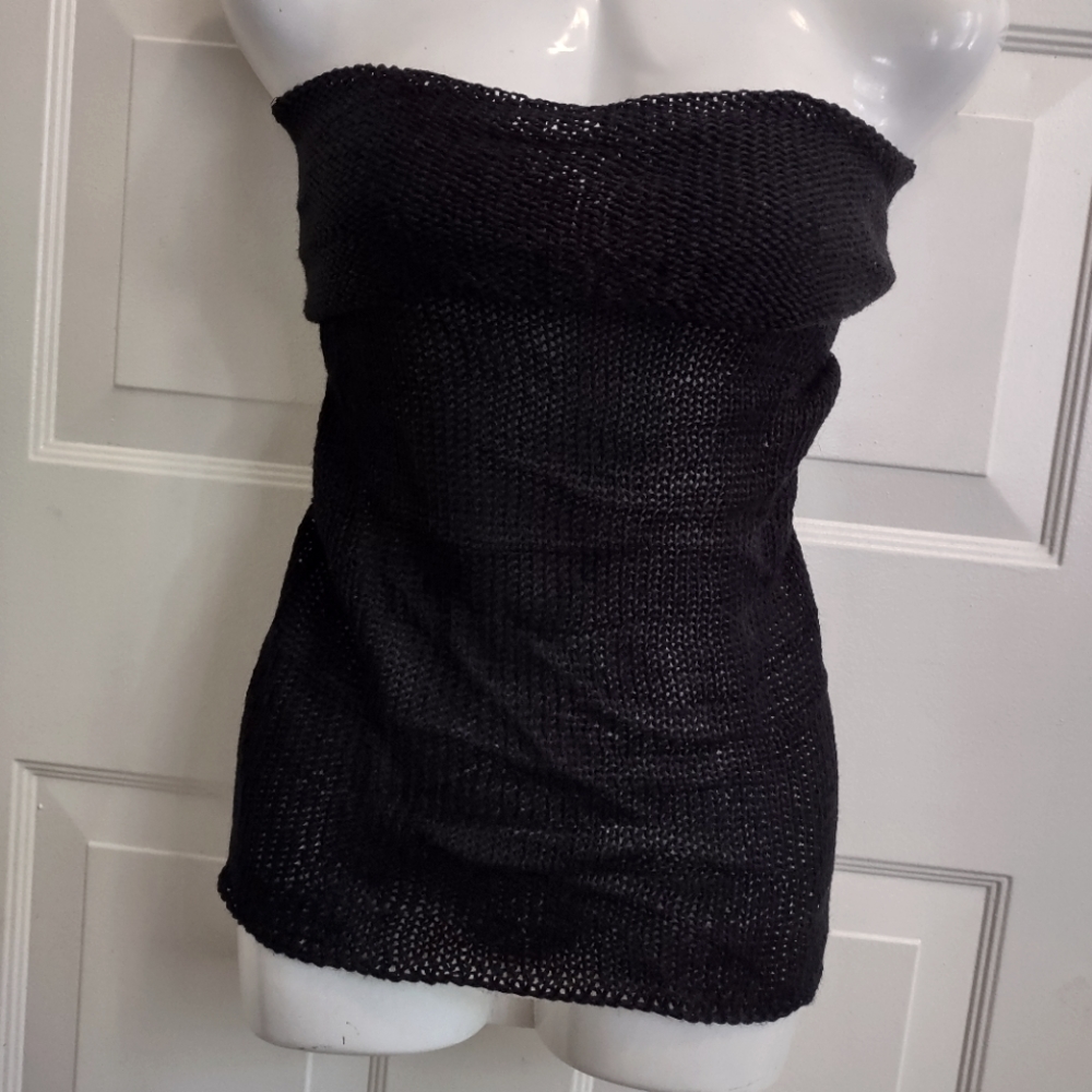 YUKA Tube Top in Black, NWT